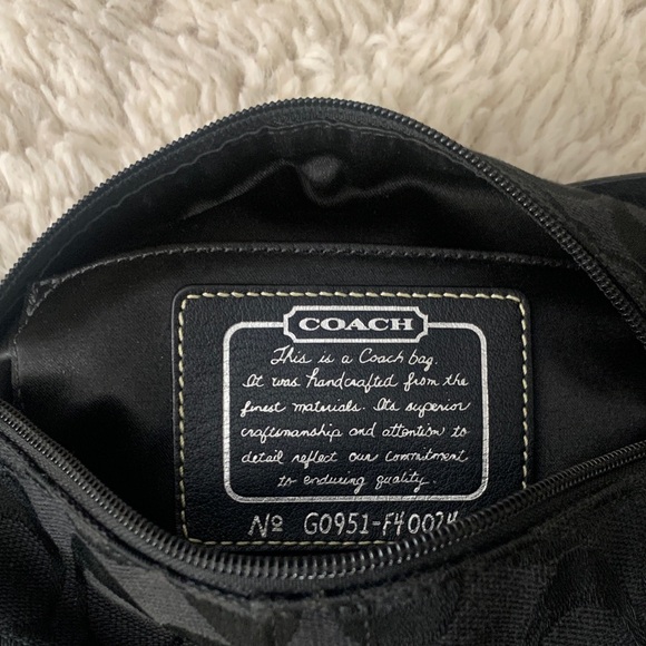 Coach Black and Gray Mini Bag - Picture 3 of 7